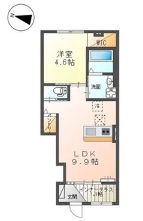 西宮市山口町下山口 アパートの間取り