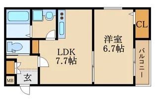 センショウトラスト【1階】の間取り