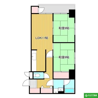 グレイス城崎【4階】の間取り