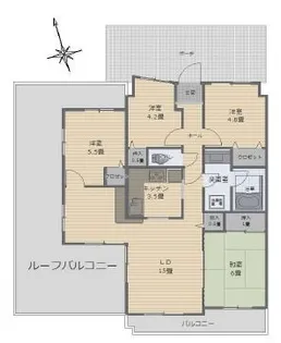 セントラルコート坂戸パークス【7階】の間取り