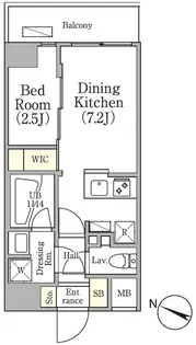アジールコート三軒茶屋【4階】の間取り