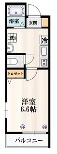 ディアフラット初台【2階】の間取り