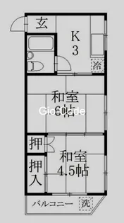 第6小山コーポ【2階】の間取り