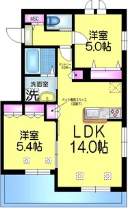 グランソレイユ【2階】の間取り