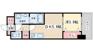 スプランディッド新大阪イースト【4階】の間取り