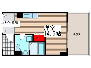 グリシ-ヌ響【1階】の間取り