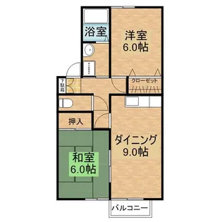シャトレー本田【2階】の間取り