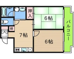ラフィネシエル【1階】の間取り