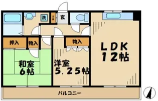 ニューパレス【4階】の間取り