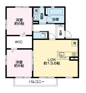 アルバート B【2階】の間取り