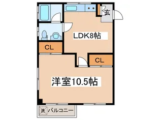 グリ-ンマンション【1階】の間取り