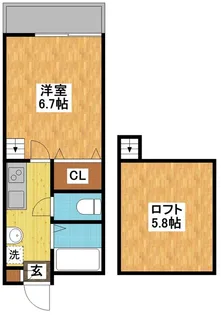 modern palazzo 文教東【2階】の間取り