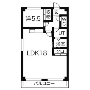 アピカル千王【1階】の間取り
