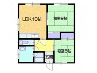 クローバー【2階】の間取り