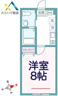 ハーミットクラブハウス・カーサ山手【1階】の間取り
