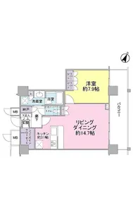 マークス・アネシスタワー東静岡【15階】の間取り