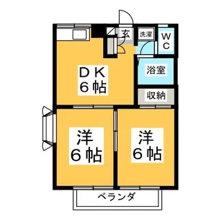 メイプルヒルズII【2階】の間取り