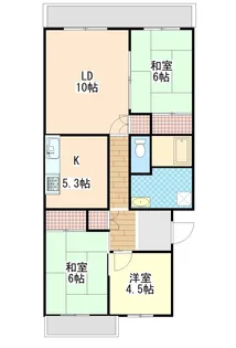 グランドメゾン下妻【3階】の間取り