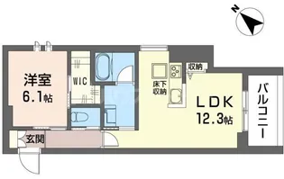 クオリスタ柏東【1階】の間取り