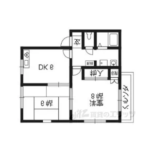 アルム法勝寺【1階】の間取り
