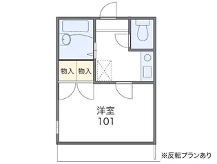 レオパレス円光寺第1【1階】の間取り