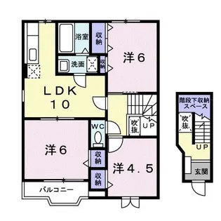 ファミールTA【2階】の間取り