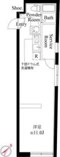 サンブライト千川【1階】の間取り