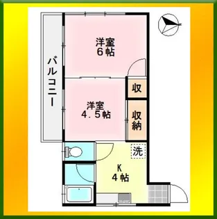 ポルシェひばりヶ丘【2階】の間取り