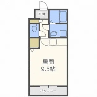 リバティ南郷17【4階】の間取り