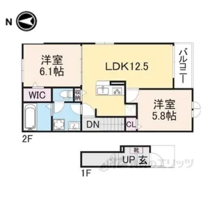 シェルドゥサツキ2【2階】の間取り