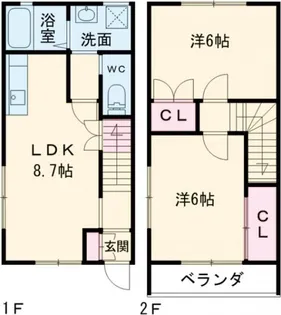 ロンチ・クワトロ Bの間取り