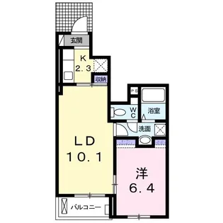 セイバリーヒルズ土浦【1階】の間取り