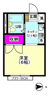 メゾンボヌール【2階】の間取り