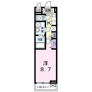 ラウレア宇治【2階】の間取り