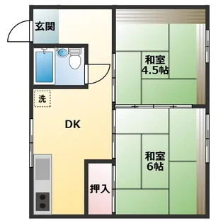 駅前ビル【2階】の間取り