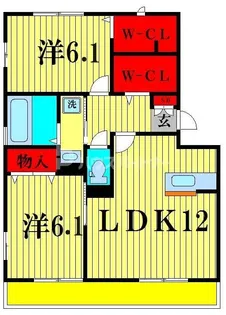 イリアンソスI【3階】の間取り