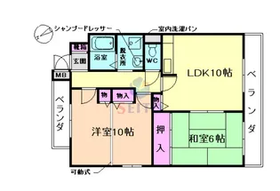 ラヴィア・フォーレ千里山【4階】の間取り