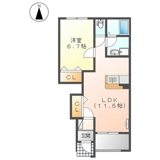 レジデンスY【1階】の間取り
