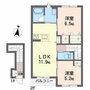 プレザントハウスT【2階】の間取り
