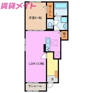 マルベリー ヒルズ II【1階】の間取り