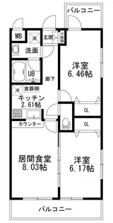 エトワール光【3階】の間取り