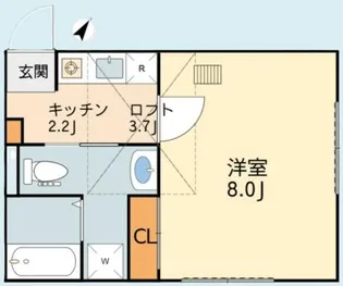 フォレスト屏風浦【2階】の間取り