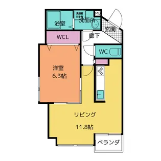 トリニティ平針【3階】の間取り