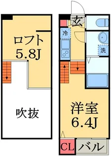 ハーモニーテラス東千葉【1階】の間取り