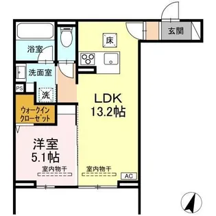 TORISIA本宮 A棟【1階】の間取り