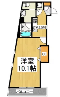 ゴールドクレスト【6階】の間取り