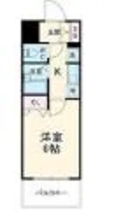 エスリード深江橋【7階】の間取り