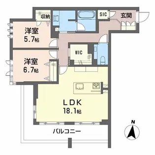 グラン佐藤【2階】の間取り
