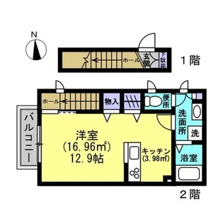 ウィルアステル【2階】の間取り