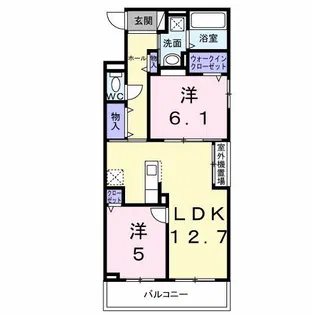セントロ プラートII【2階】の間取り